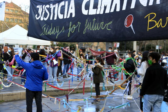 Fridays for Future protest in Barcelona on March 19, 2021 (by Laura Fíguls)